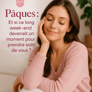 Pâques : Et si ce long week-end devenait un moment pour prendre soin de vous ? femme souriante en pull rose