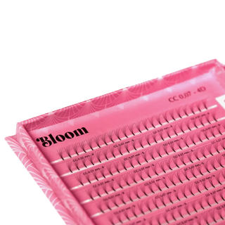 Plateau de bouquets préfaits BLOOM Misencil noir mat courbure CC pour extensions de cils volume