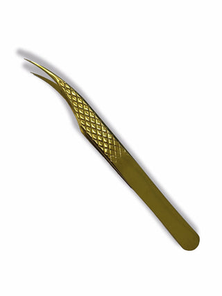 Curved Tweezers Black and Gold