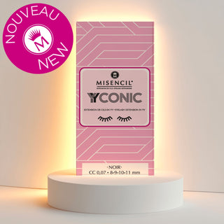 nouveau. new. YYCONIC noir extensions de cils en double Y, 0.07 épaisseur, avec volume léger et naturel pour cils fins.