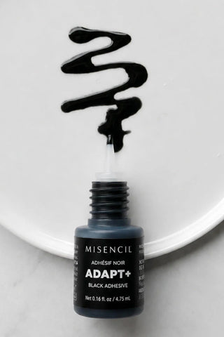 Colle Adapt+ Misencil pour extensions de cils professionnelles, adhésif noir pour techniciennes au Québec et au Canada